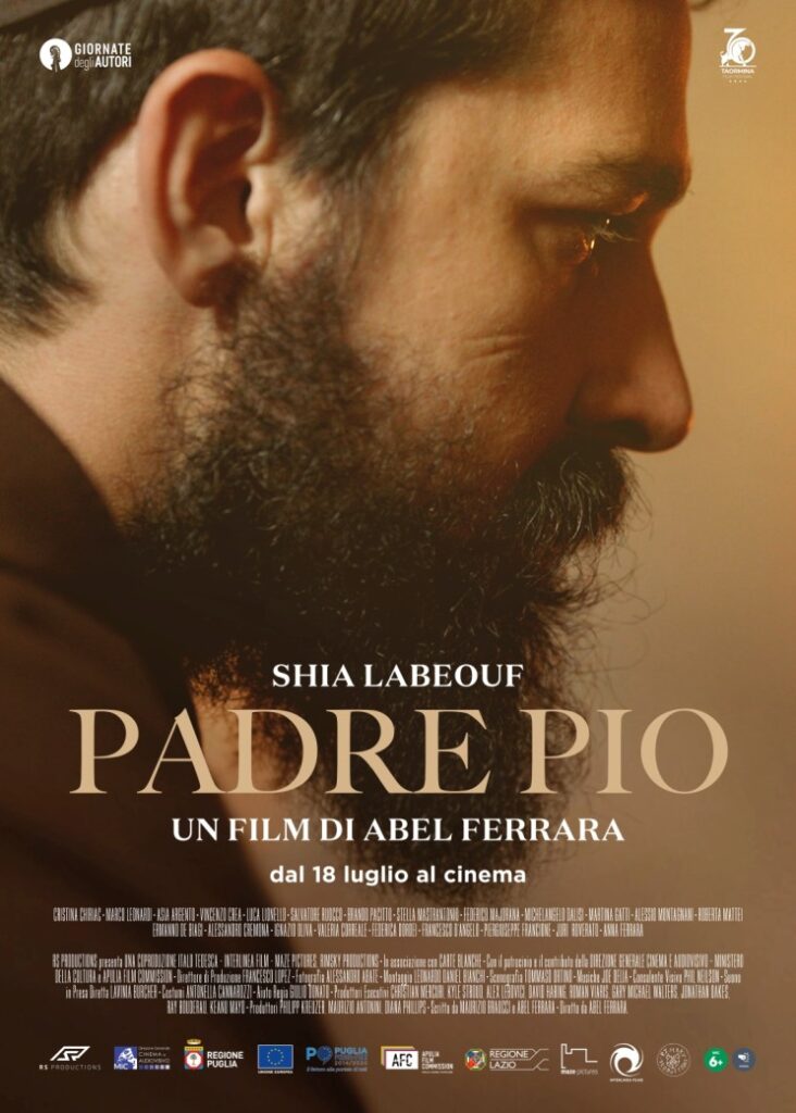 il poster del film Padre Pio, diretto da Abel Ferrara