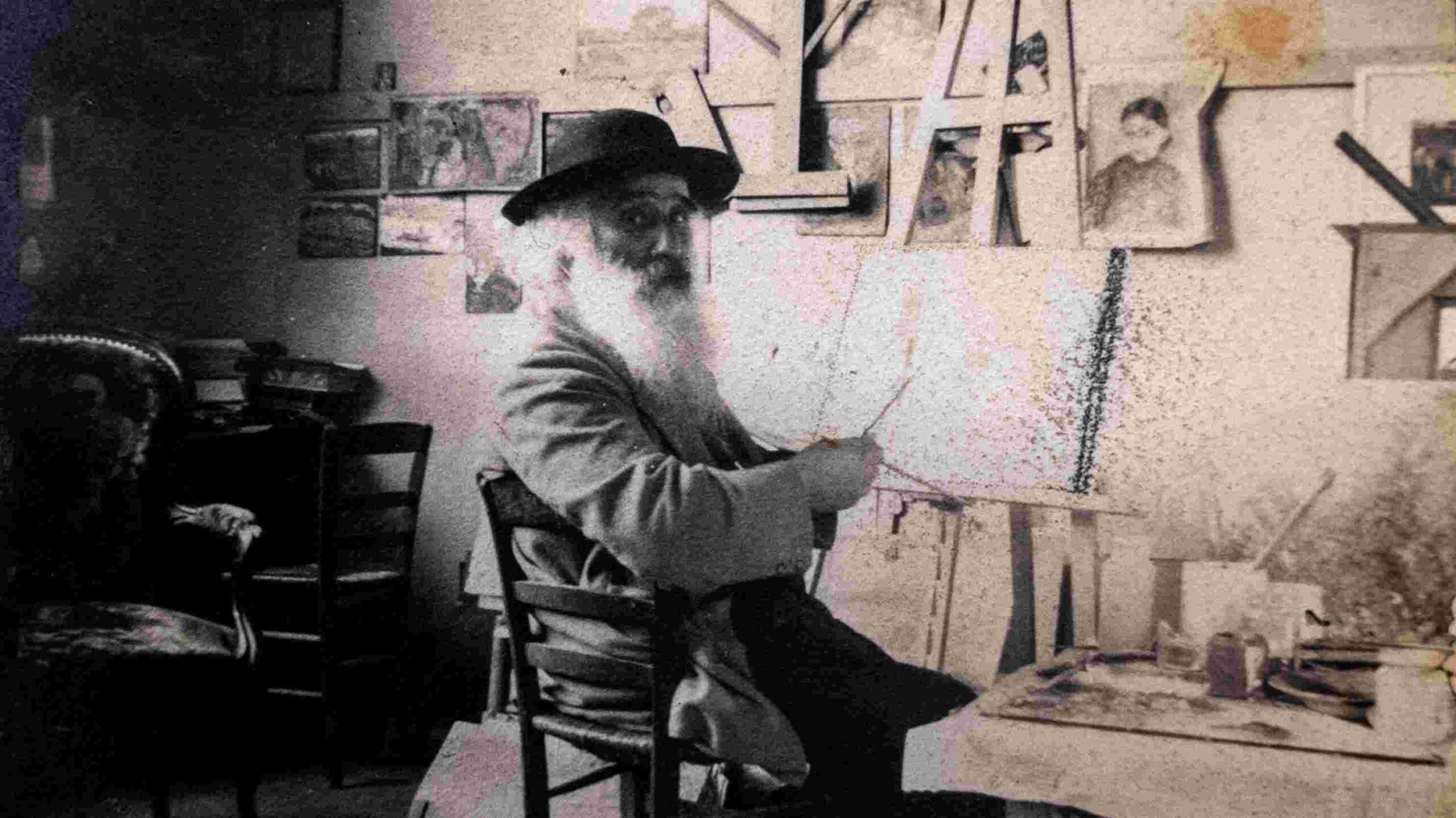Camille Pissarro nel suo studio