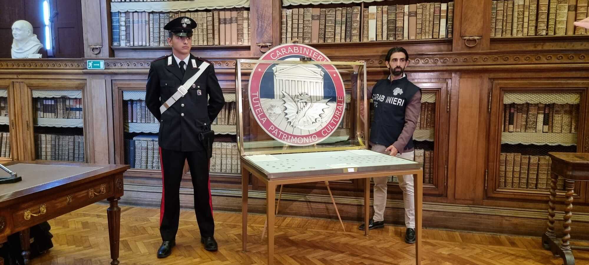 Carabinieri TPC restituiscono 56 preziose monete al Complesso Monumentale della Pilotta di Parma